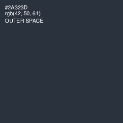 #2A323D - Outer Space Color Image